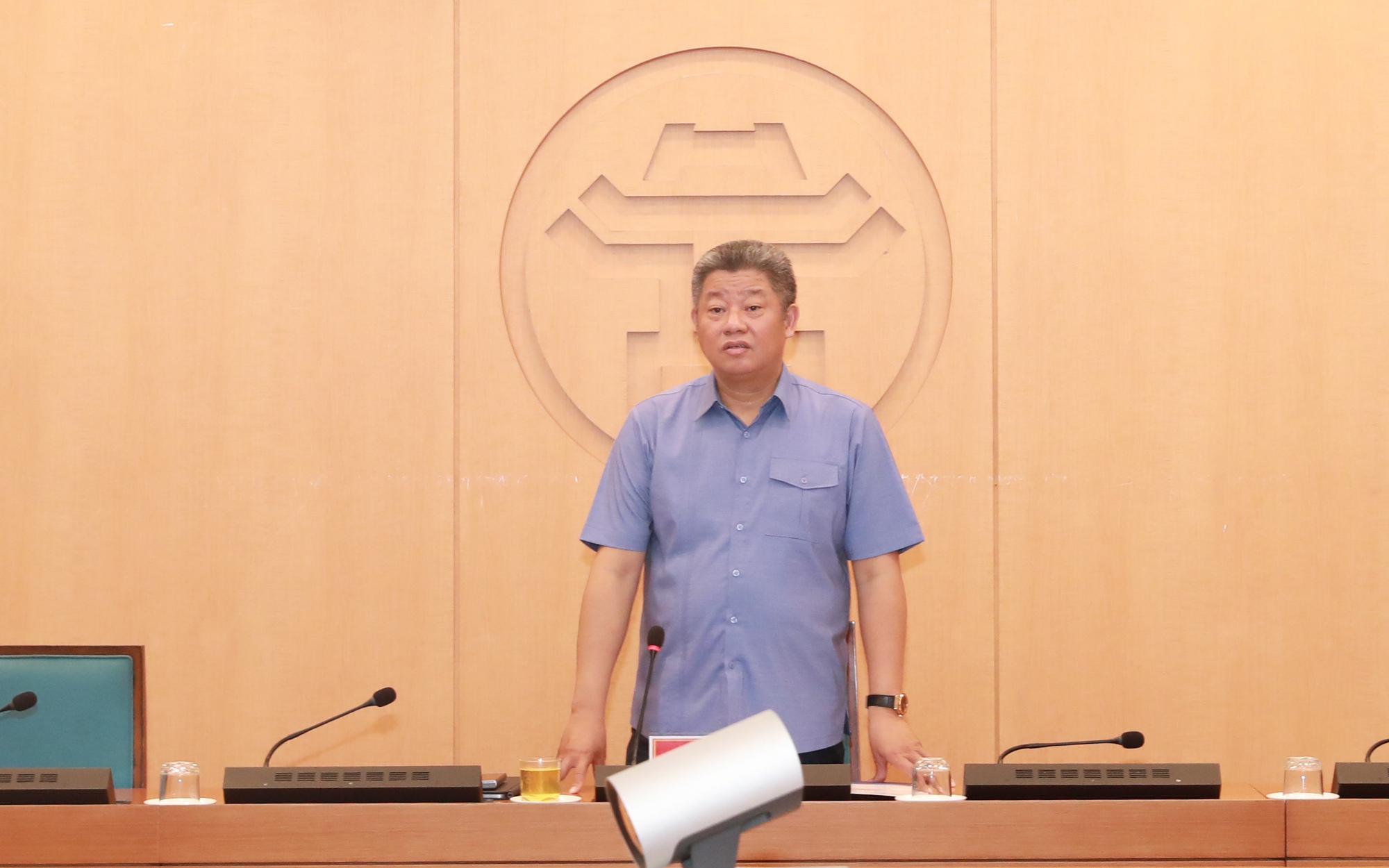 Phó Chủ tịch UBND Thành phố Nguyễn Mạnh Quyền phát biểu