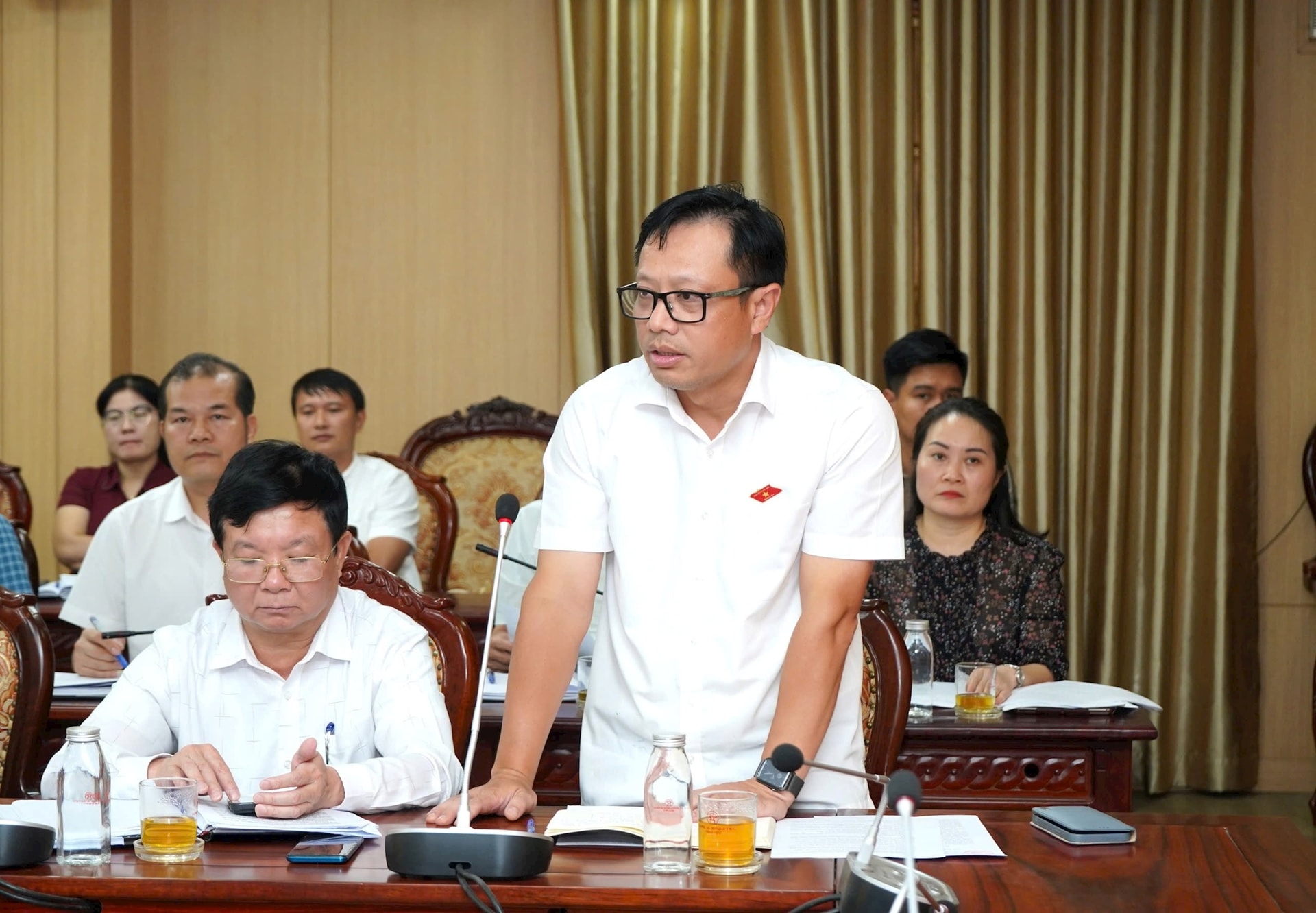 Phó Chủ tịch UBND Thành phố Vũ Thu Hà làm việc với huyện Hoài Đức về công tác sắp xếp đơn vị hành chính cấp xã- Ảnh 3.