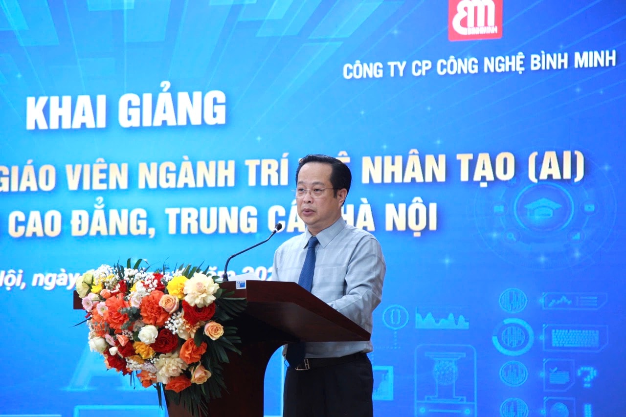 Hà Nội khai giảng khóa tập huấn giáo viên ngành Trí tuệ nhân tạo bậc trung cấp, cao đẳng- Ảnh 2.