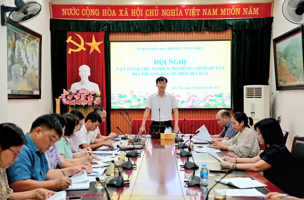 Sơn Tây: Vận hành thử nghiệm chính quyền địa phương hai cấp- Ảnh 3.