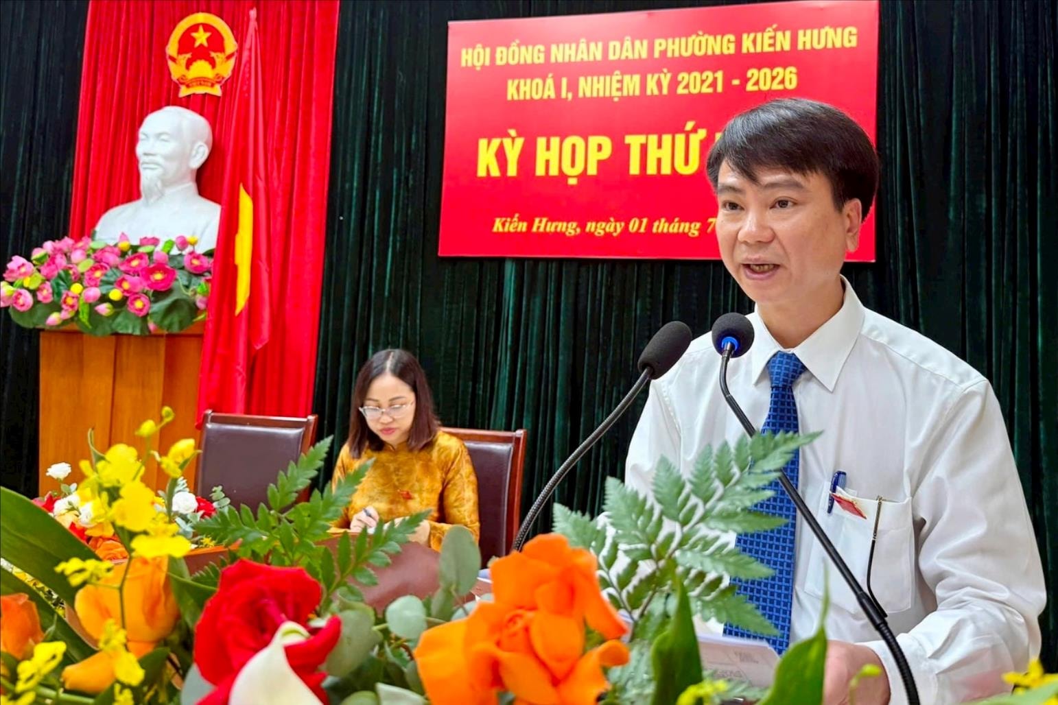 Phường Kiến Hưng triển khai vận hành bộ máy chính quyền sau sắp xếp- Ảnh 2.
