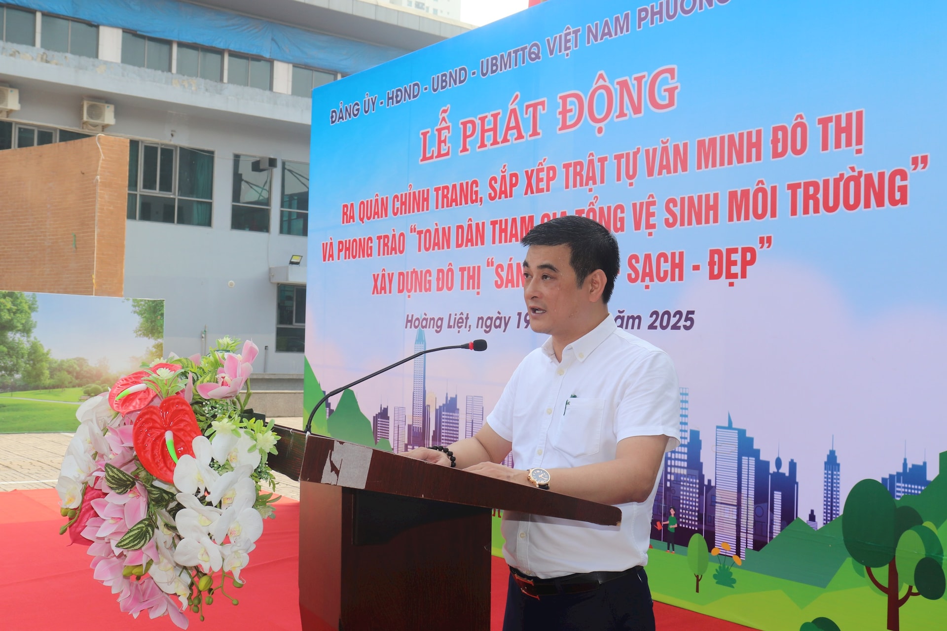 Phường Hoàng Liệt phát động toàn dân tổng vệ sinh Chiều thứ Sáu và sáng thứ Bảy- Ảnh 1.