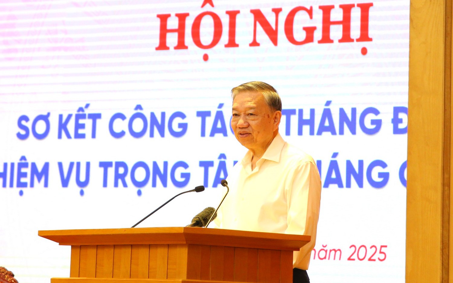 Tổng Bí thư Tô Lâm phát biểu khai mạc Hội nghị