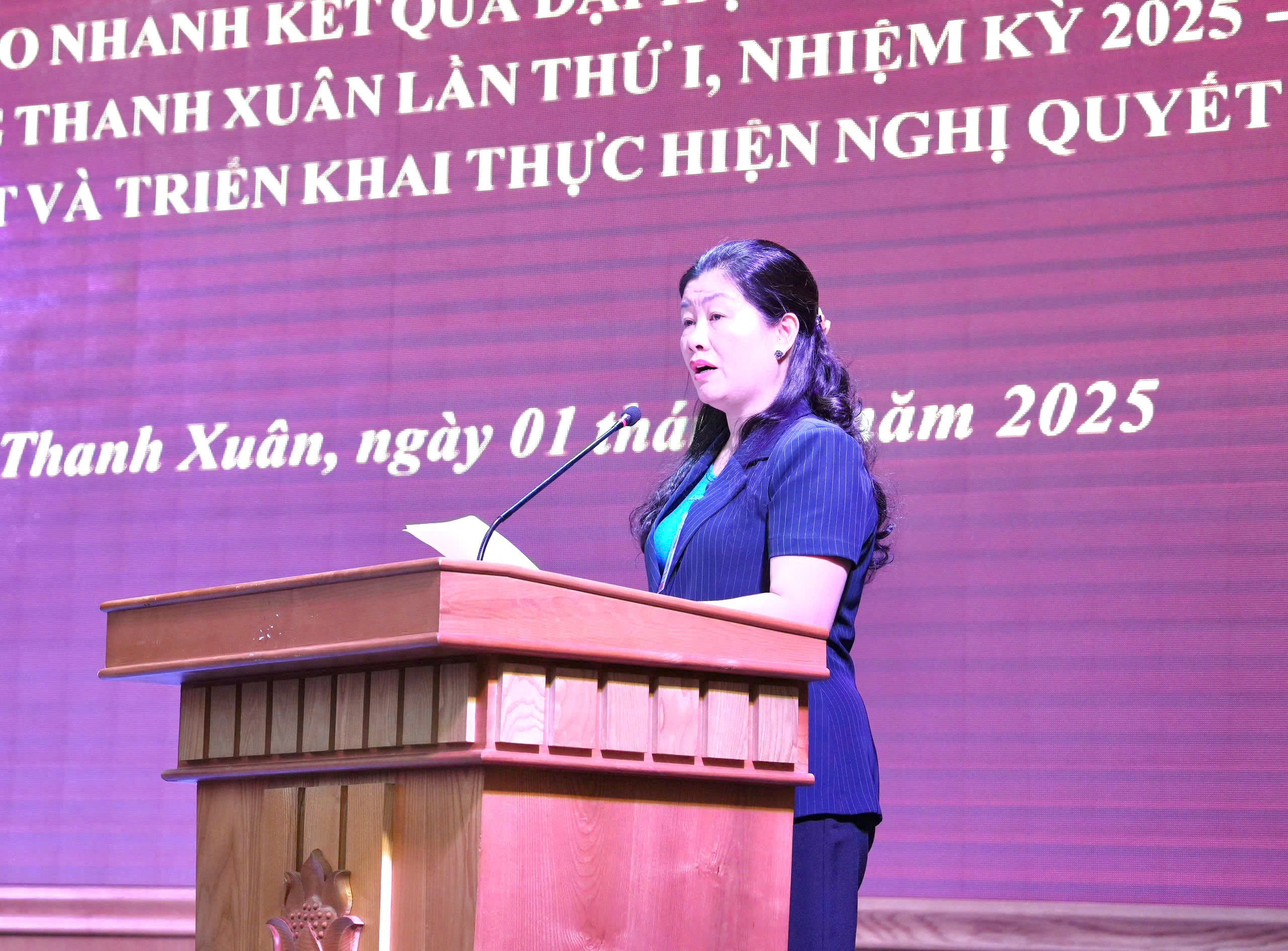 Thanh Xuan Ward Party Committee thoroughly grasps and implements the Resolution of the 1st Congress - Photo 2. Đảng ủy phường Thanh Xuân quán triệt, triển khai Nghị quyết Đại hội lần thứ I- Ảnh 2.