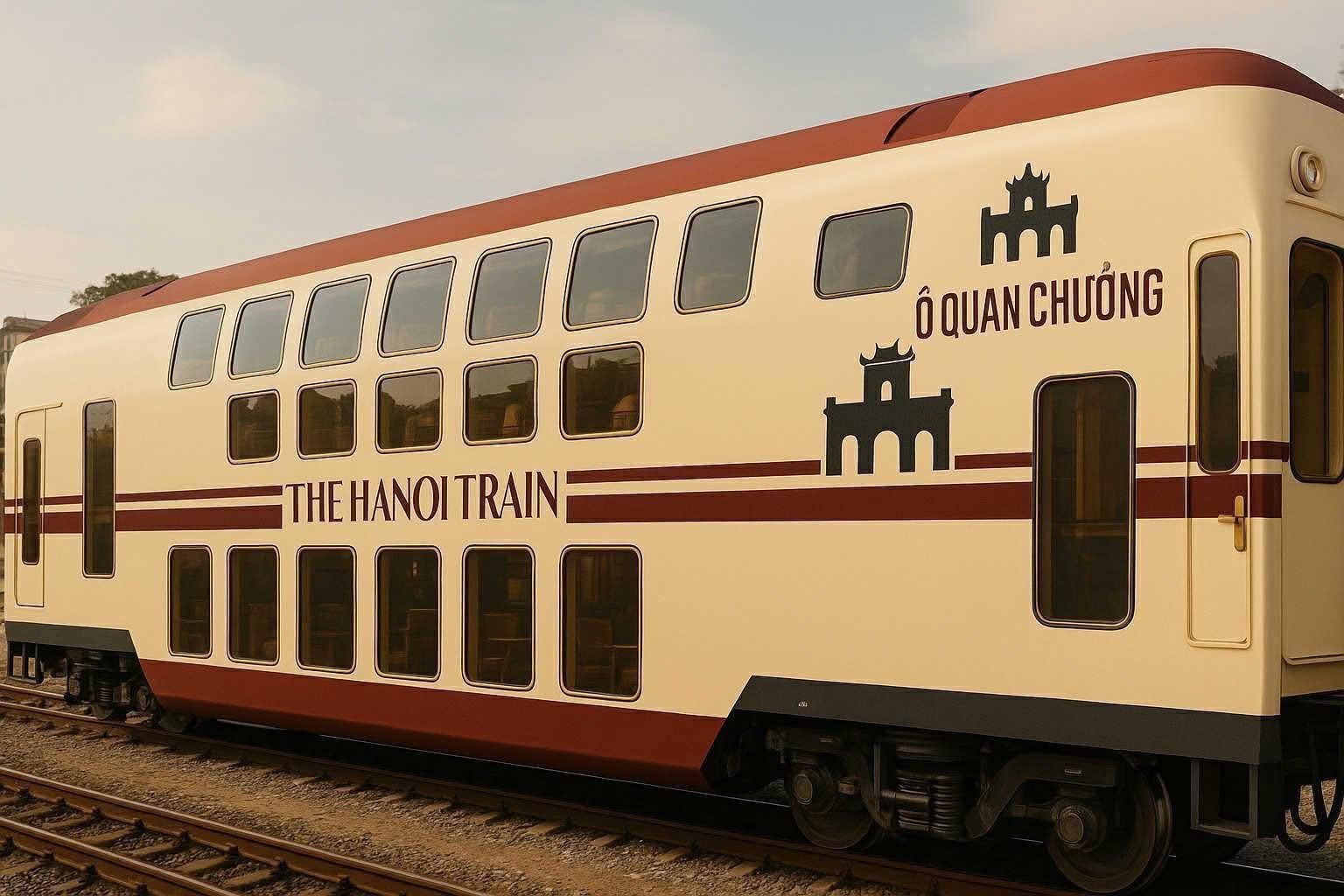 Đoàn tàu du lịch 2 tầng “Hà Nội 5 cửa ô” dự kiến vận hành từ ngày 19/8- Ảnh 1.
