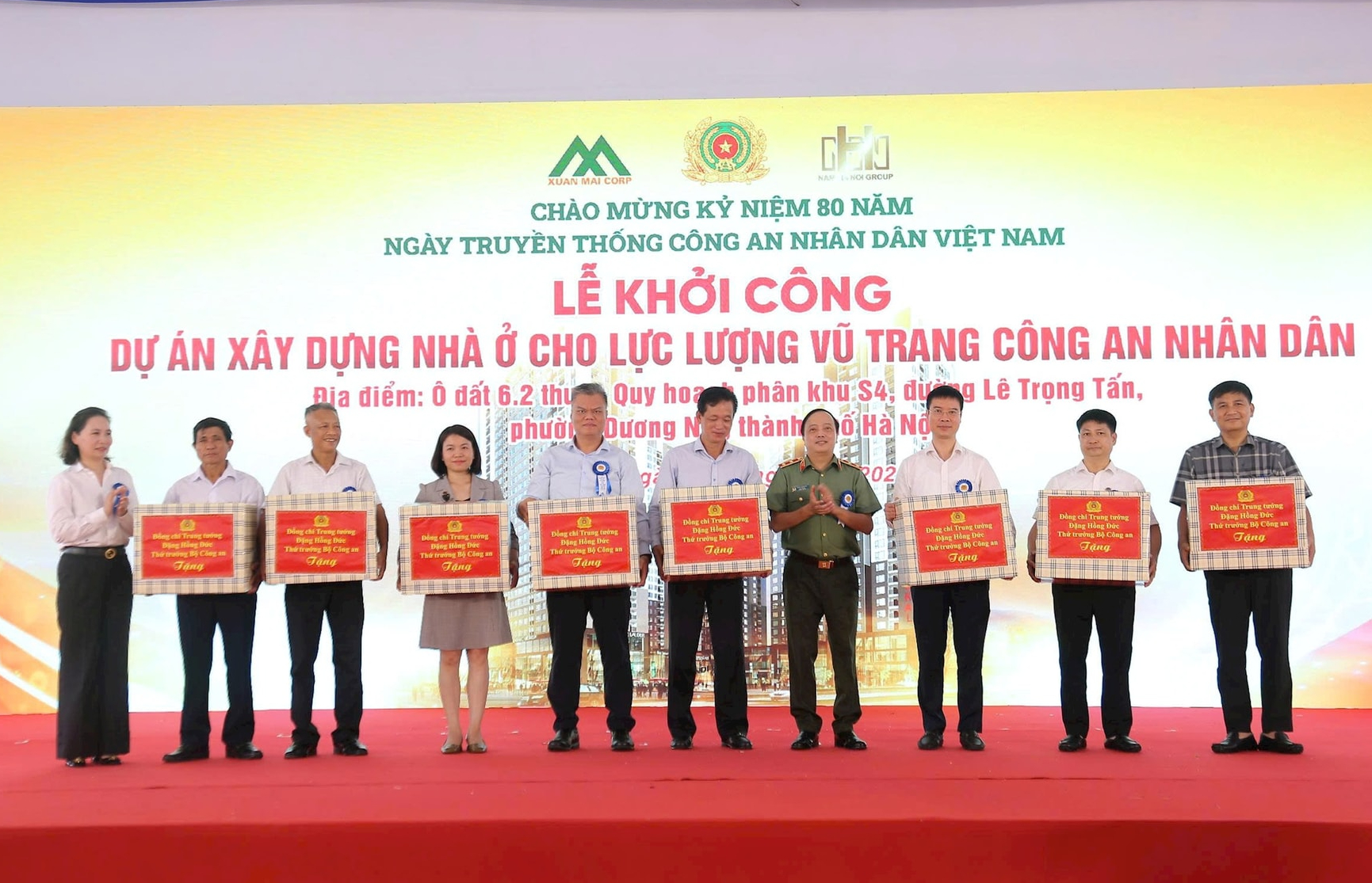 Groundbreaking ceremony for housing construction project for People's Public Security Forces - Photo 3. Khởi công dự án xây dựng nhà ở cho lực lượng Công an nhân dân- Ảnh 3.