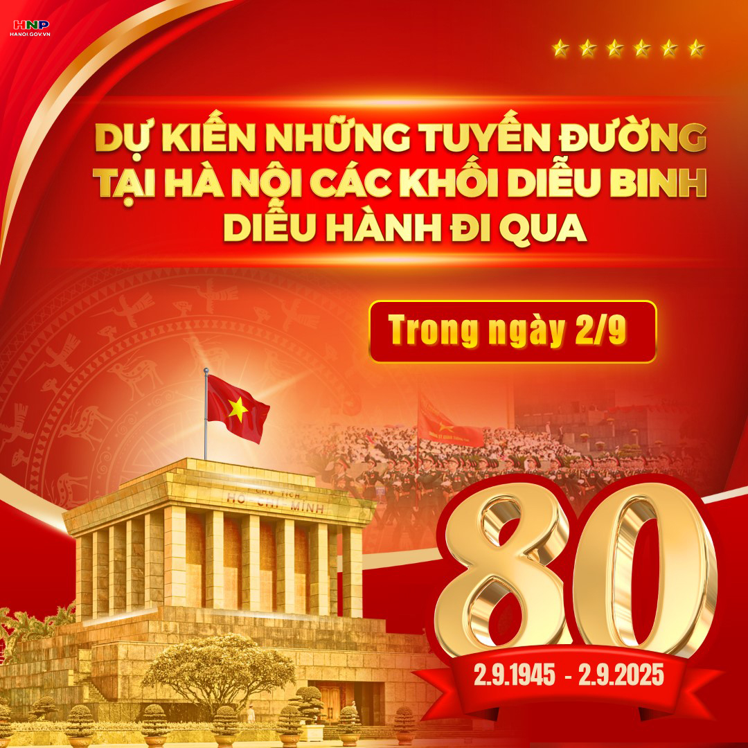 Lộ trình dự kiến của các khối diễu binh, diễu hành- Ảnh 1.
