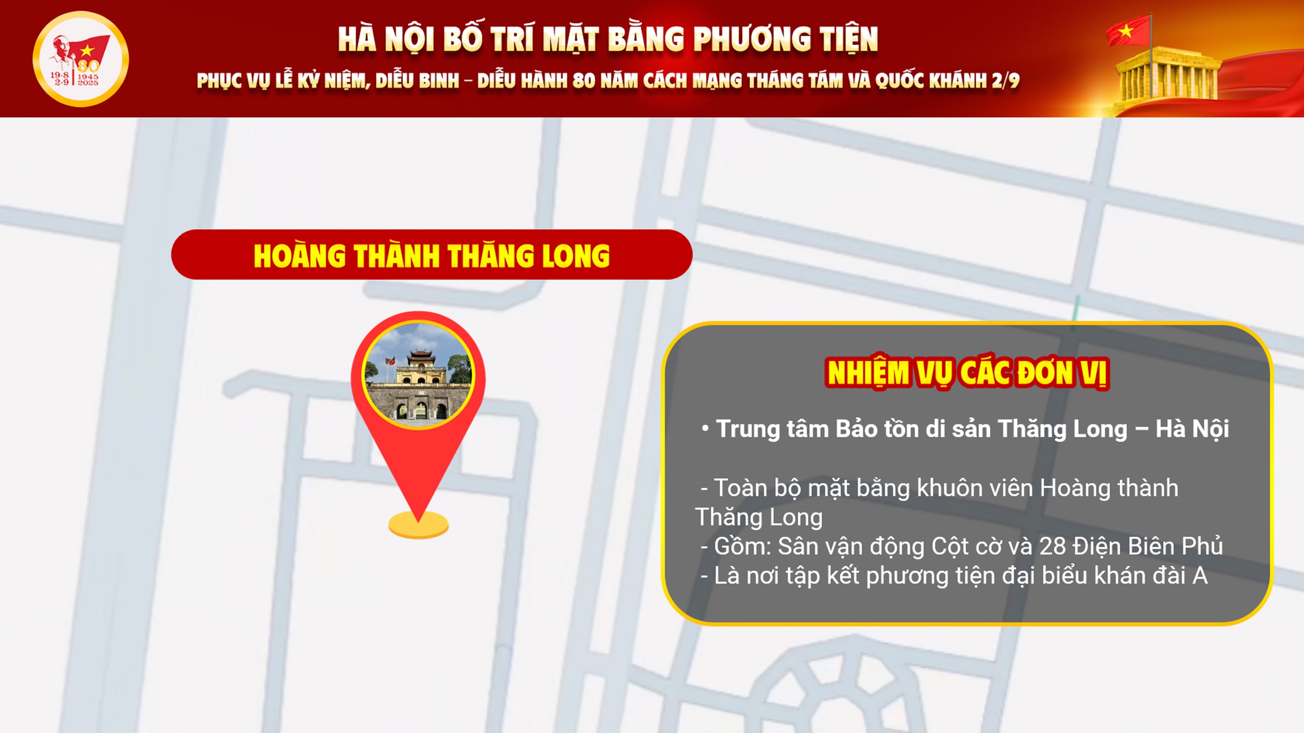 Phương án mặt bằng sắp xếp phương tiện phục vụ Lễ kỷ niệm diễu binh, diễu hành 80 năm Cách mạng tháng Tám và Quốc khánh 2/9- Ảnh 3.