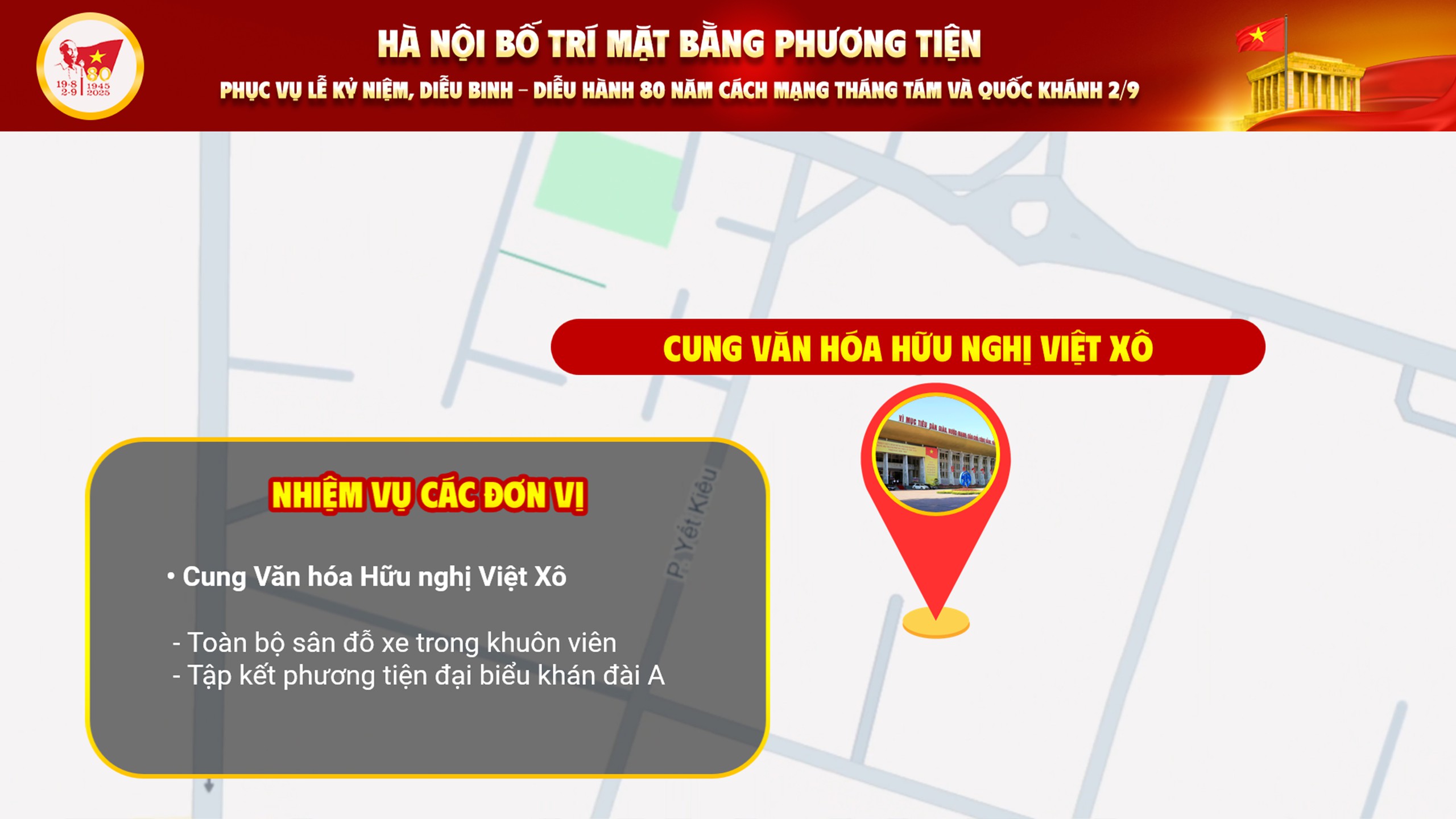 Phương án mặt bằng sắp xếp phương tiện phục vụ Lễ kỷ niệm diễu binh, diễu hành 80 năm Cách mạng tháng Tám và Quốc khánh 2/9- Ảnh 4.
