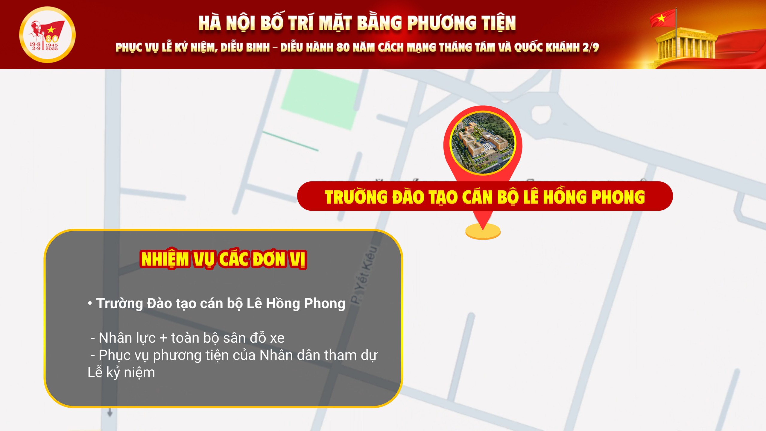 Phương án mặt bằng sắp xếp phương tiện phục vụ Lễ kỷ niệm diễu binh, diễu hành 80 năm Cách mạng tháng Tám và Quốc khánh 2/9- Ảnh 5.