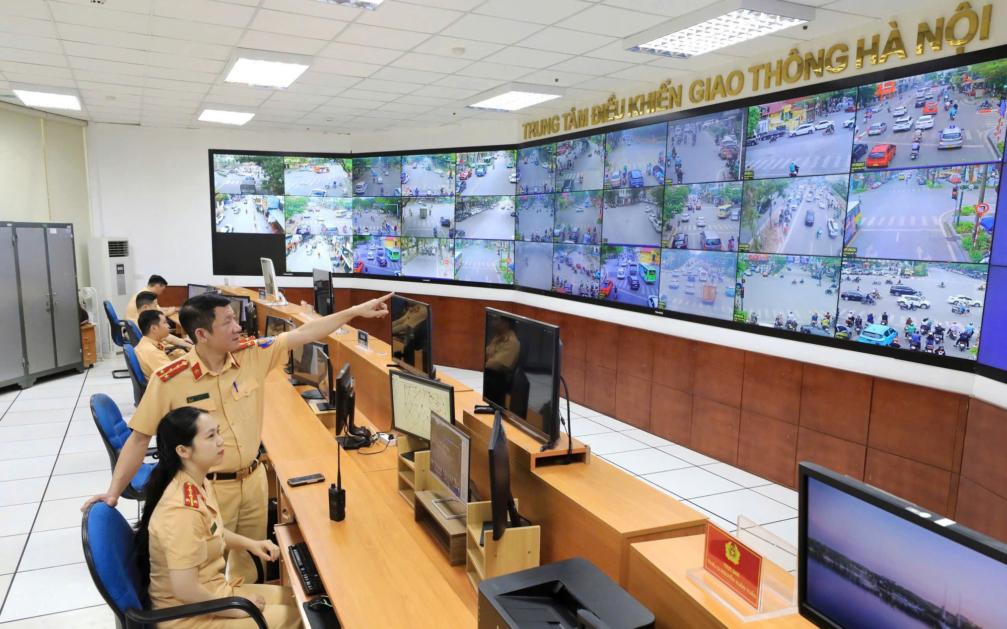 Trung tâm điều khiển giao thông - Phòng Cảnh sát giao thông Hà Nội.