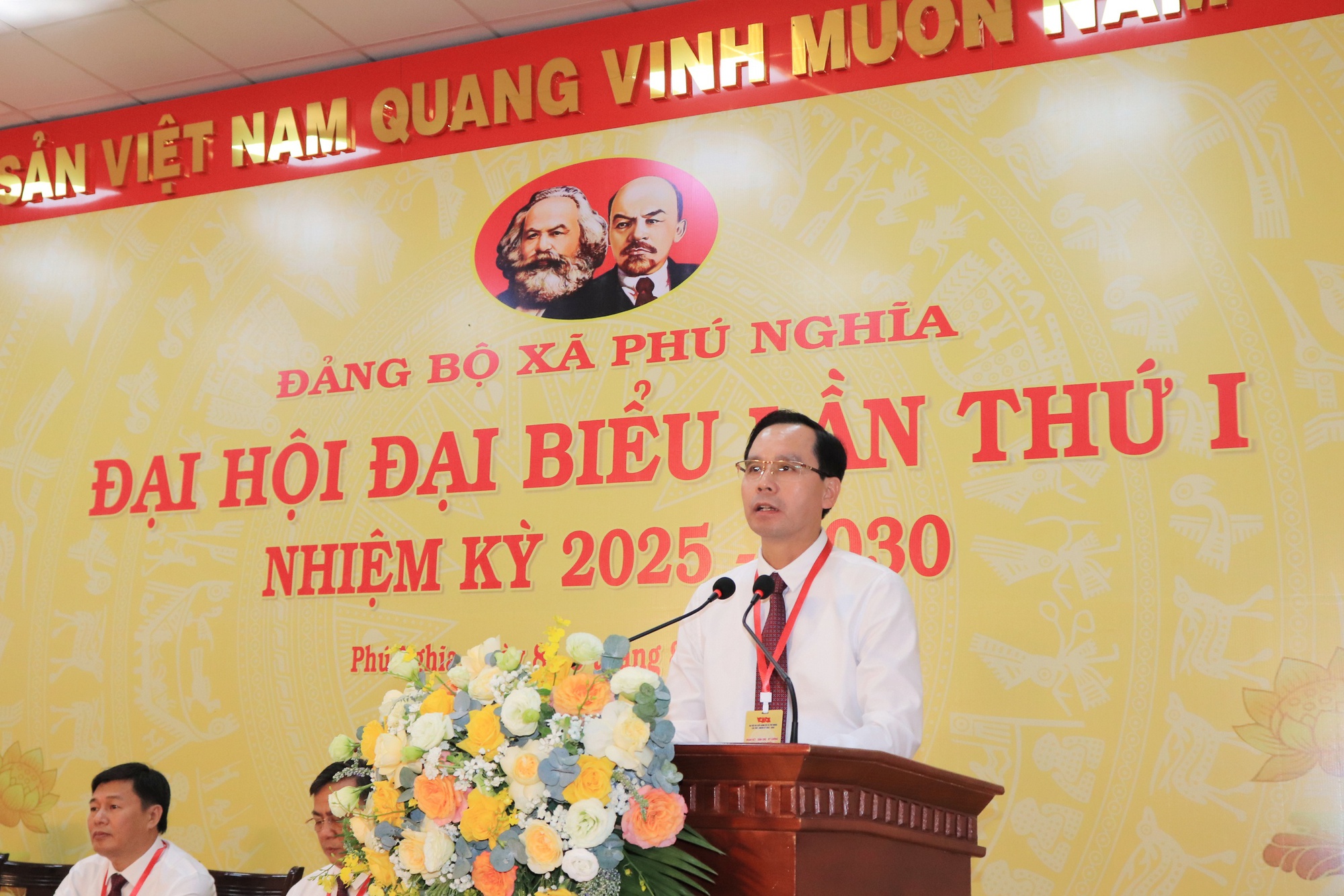Đại hội đại biểu Đảng bộ xã Phú Nghĩa lần thứ I, nhiệm kỳ 2025-2030 tổ chức phiên trù bị- Ảnh 4.