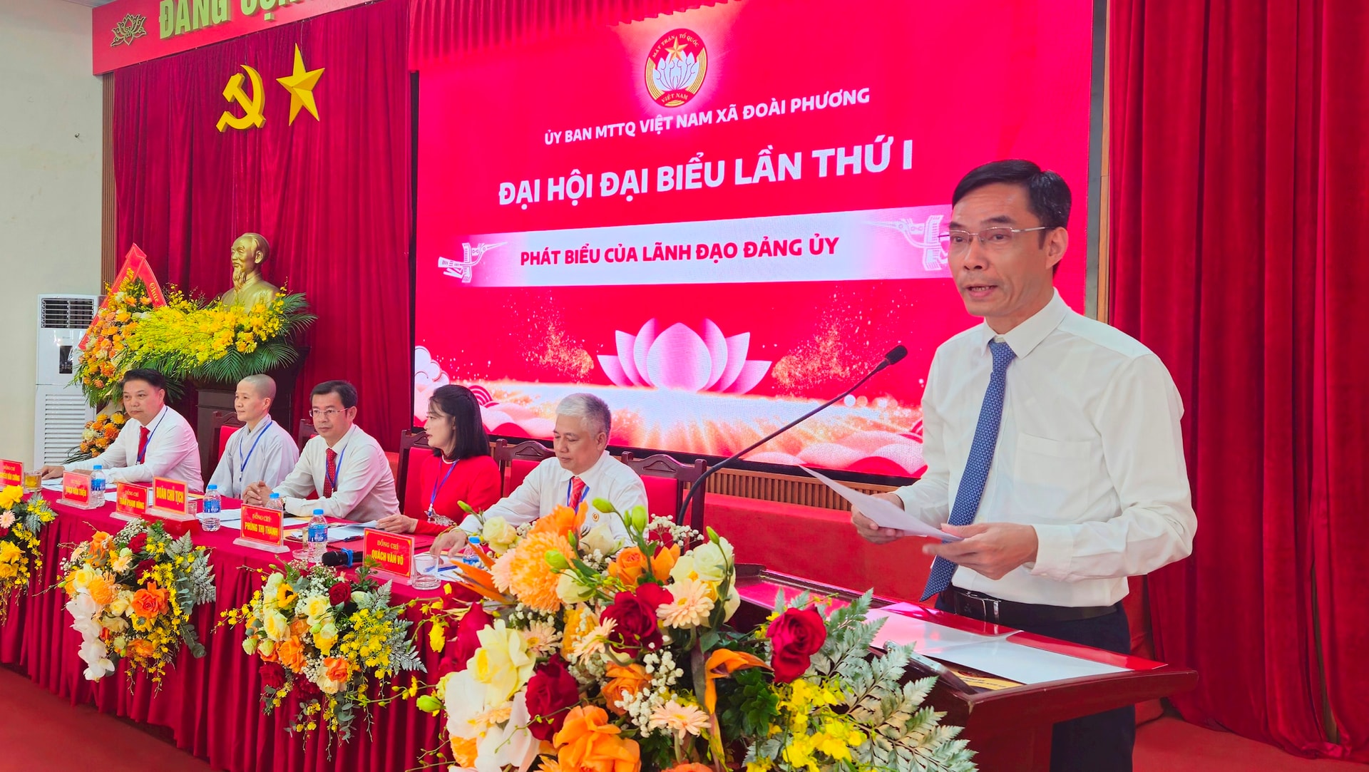 160 đại biểu dự Đại hội Mặt trận Tổ quốc xã Đoài Phương lần thứ I- Ảnh 7.