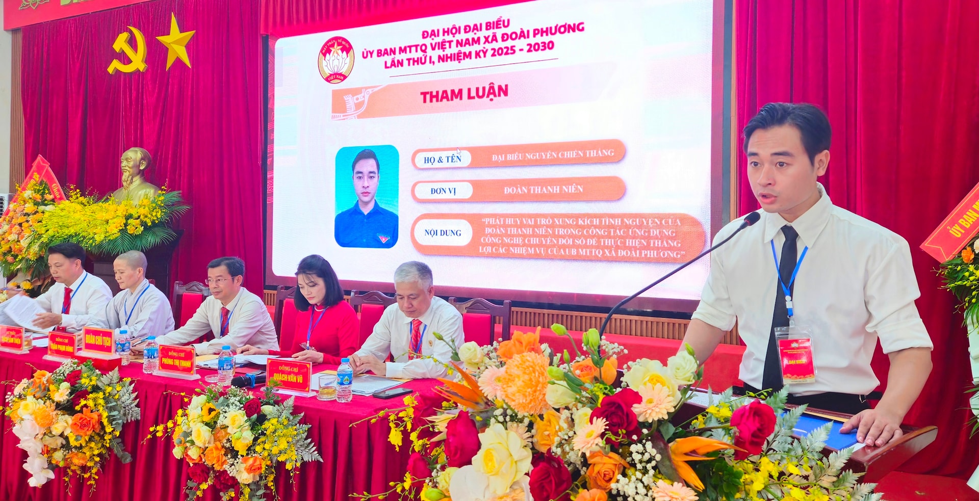 160 đại biểu dự Đại hội Mặt trận Tổ quốc xã Đoài Phương lần thứ I- Ảnh 5.