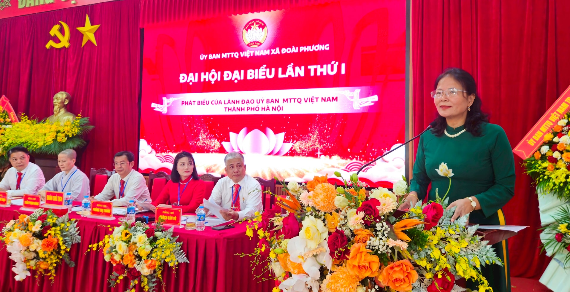 160 đại biểu dự Đại hội Mặt trận Tổ quốc xã Đoài Phương lần thứ I- Ảnh 6.