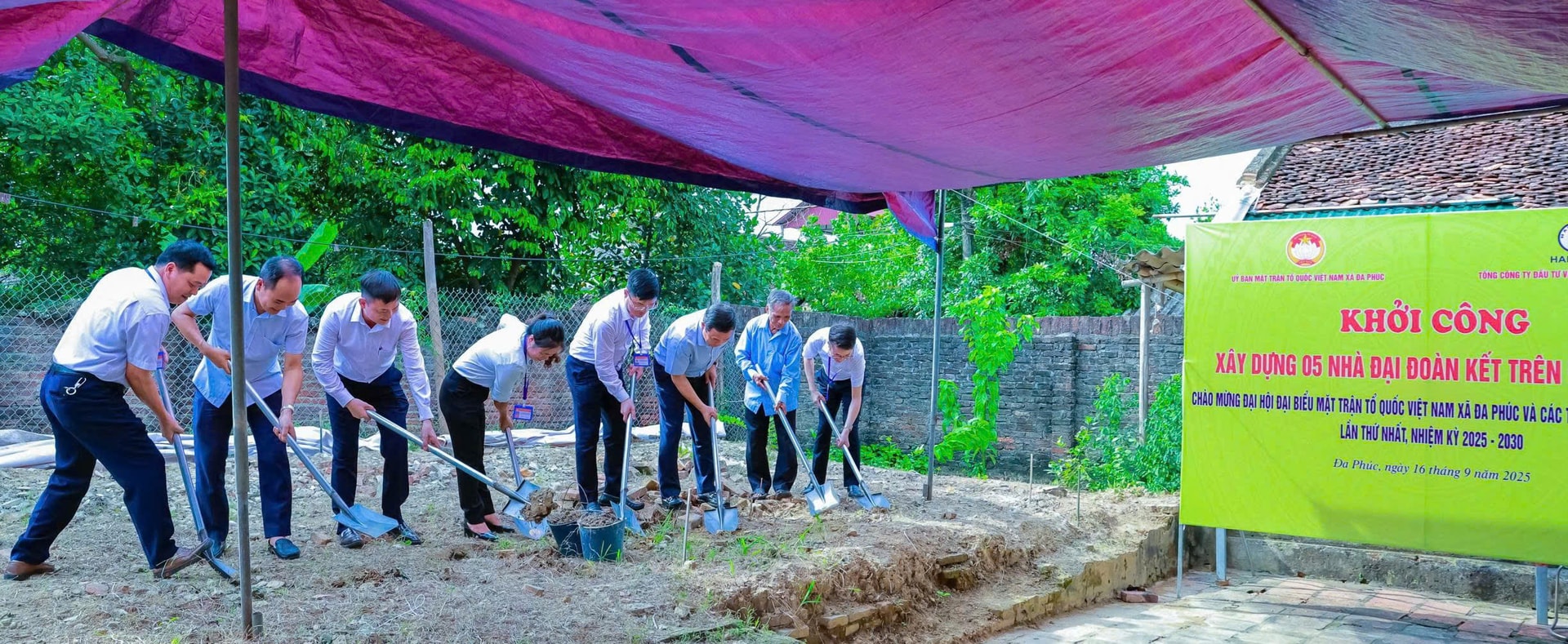 Khởi công xây dựng 5 nhà Đại đoàn kết cho các gia đình đặc biệt khó khăn ở xã Đa Phúc- Ảnh 2.