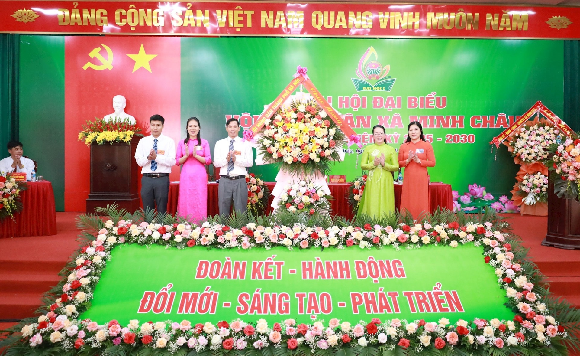 Đại hội Hội Nông dân xã Minh Châu lần thứ I thành công tốt đẹp- Ảnh 2.