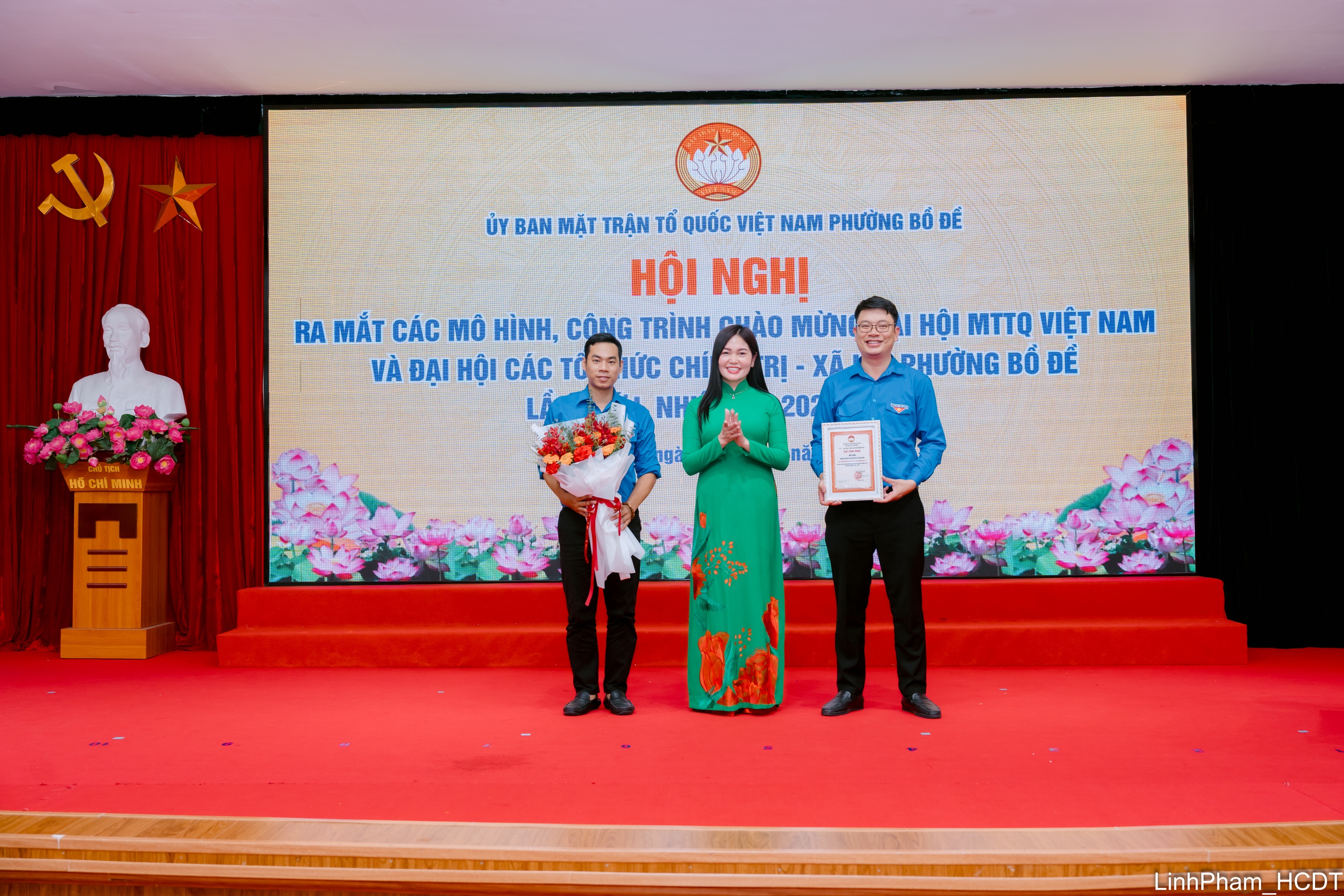 Bo De Ward modelleket mutat be a Vietnami Hazafias Front kongresszusának üdvözlésére - 2. kép. Phường Bồ Đề ra mắt các mô hình chào mừng Đại hội Mặt trận Tổ quốc- Ảnh 2.