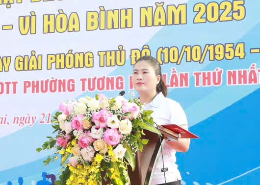Phường Tương Mai: Hơn 400 vận động viên tranh tài Chung kết Giải chạy Báo Hànộimới lần thứ I - Vì hòa bình năm 2025- Ảnh 3.