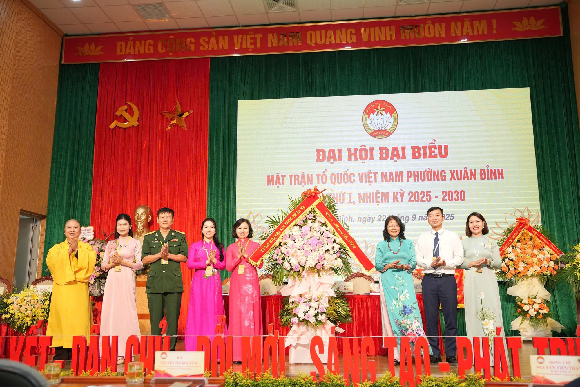 Đại hội đại biểu MTTQ Việt Nam phường Xuân Đỉnh lần thứ I thành công tốt đẹp- Ảnh 1.