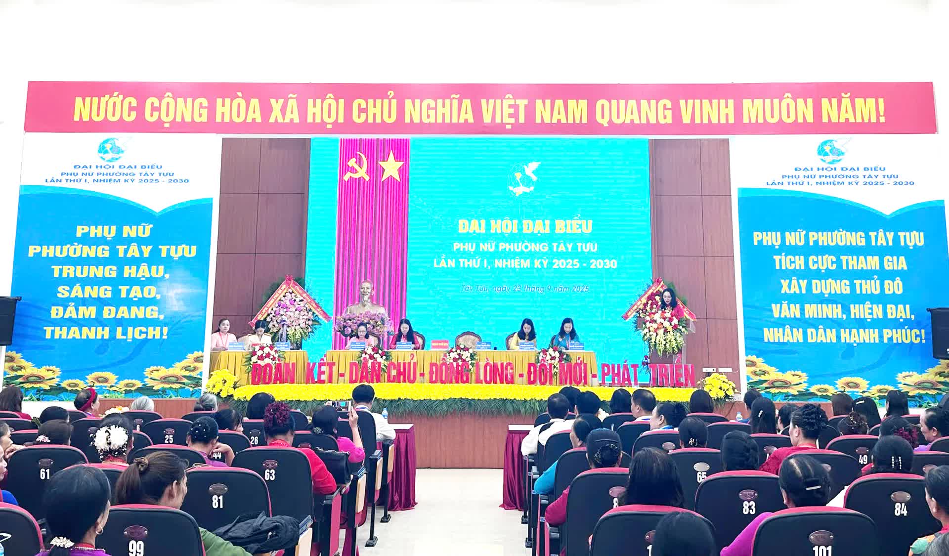Đại hội đại biểu Hội Liên hiệp Phụ nữ phường Tây Tựu lần thứ I thành công tốt đẹp- Ảnh 4.