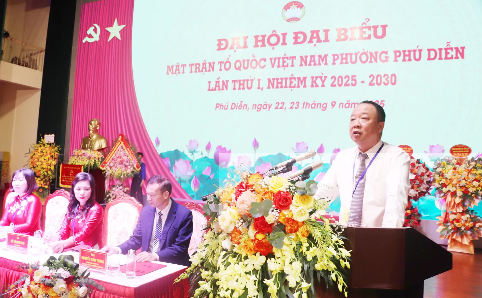 Đại hội đại biểu MTTQ Việt Nam phường Phú Diễn lần thứ I thành công tốt đẹp- Ảnh 3.