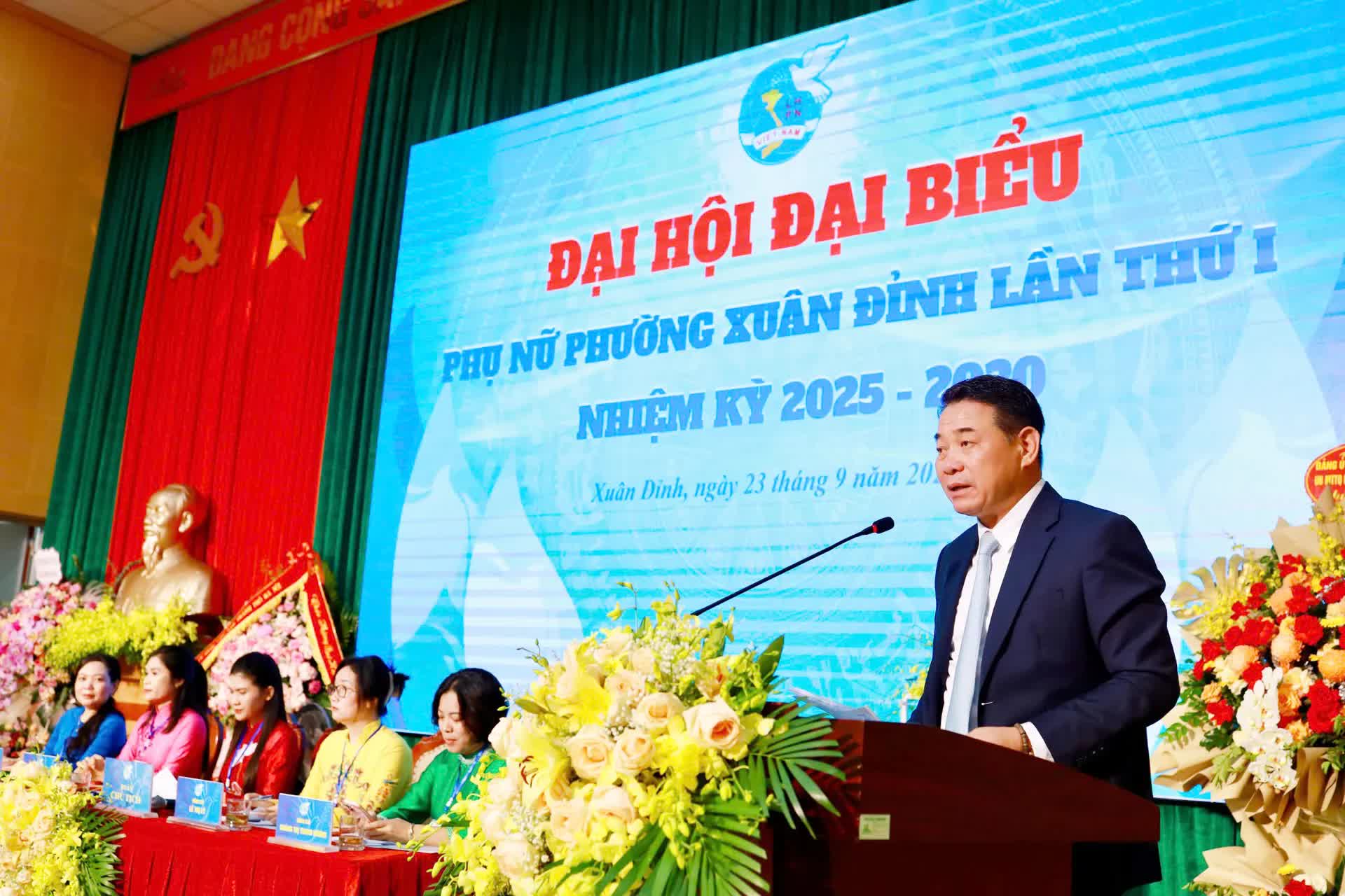 Đại hội đại biểu Hội Liên hiệp Phụ nữ phường Xuân Đỉnh lần thứ I thành công tốt đẹp- Ảnh 2.