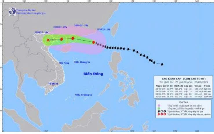 Chủ động, tập trung ứng phó với siêu bão Ragasa

