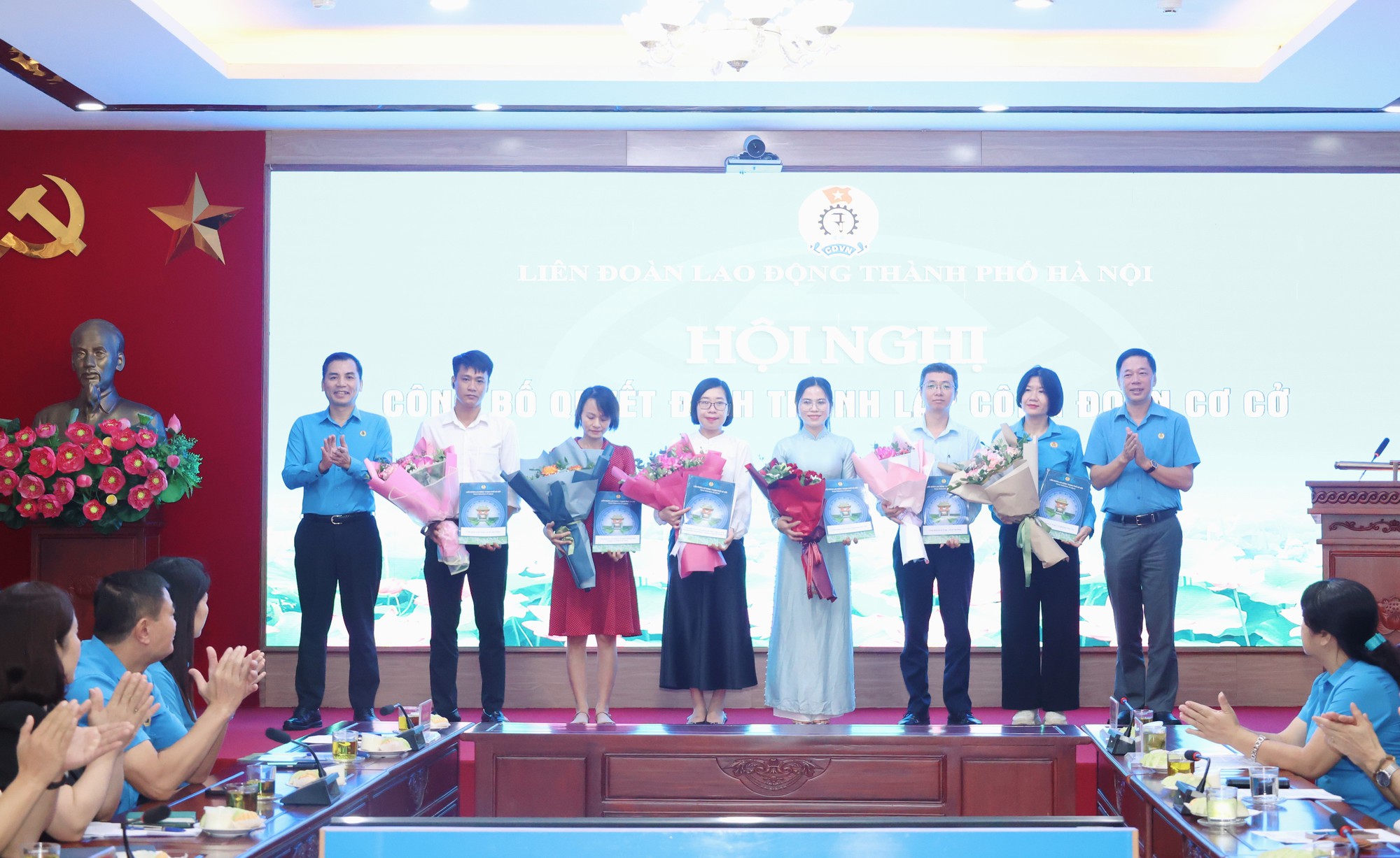 Liên đoàn Lao động thành phố Hà Nội thành lập 34 Công đoàn cơ sở- Ảnh 3.