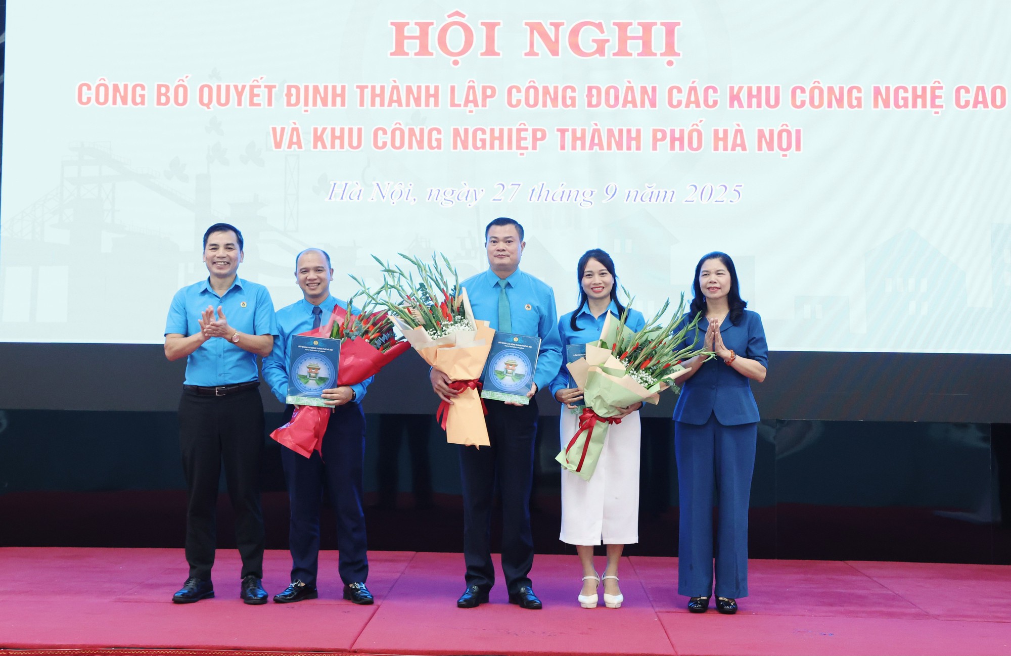 Thành lập Công đoàn các Khu công nghệ cao và Khu công nghiệp Hà Nội- Ảnh 2.