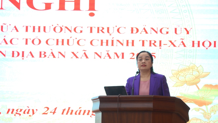 Đảng ủy xã Vân Đình tổ chức hội nghị tiếp xúc, đối thoại giữa Thường trực Đảng ủy với MTTQ, các tổ chức chính trị - xã hội và nhân dân năm 2025- Ảnh 1.