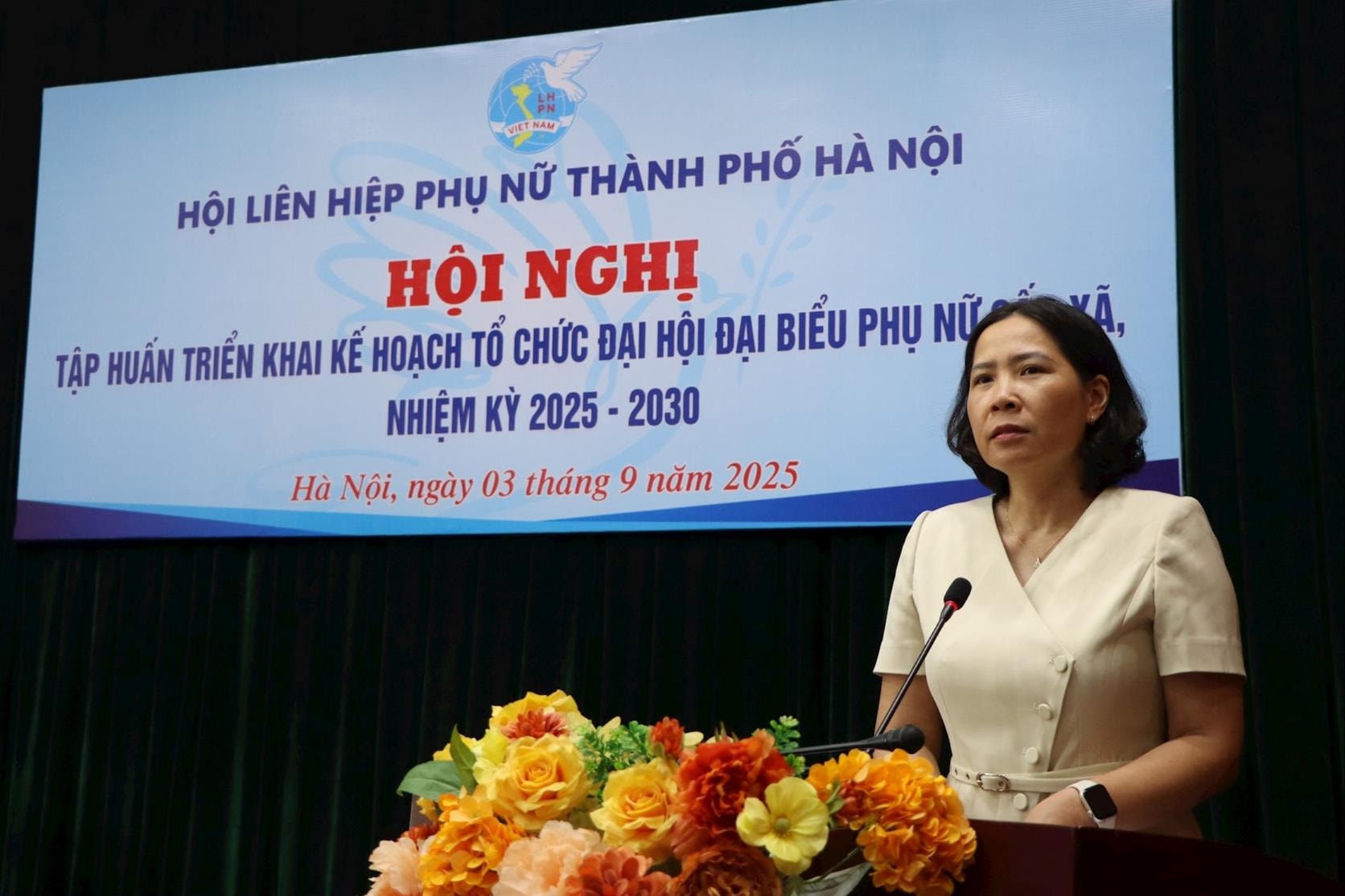 Hội Liên hiệp phụ nữ Thành phố tập huấn triển khai kế hoạch tổ chức Đại hội đại biểu phụ nữ cấp xã- Ảnh 3.
