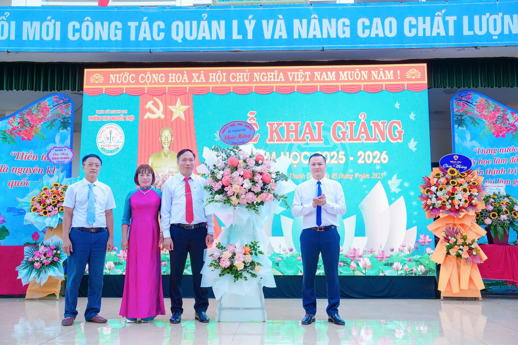 Xã Thanh Oai: Hơn 13.000 học sinh tưng bừng khai giảng năm học 2025-2026- Ảnh 12.