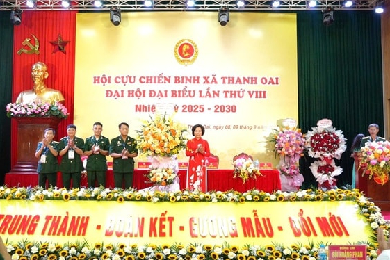 Đại hội đại biểu Cựu chiến binh Thanh Oai lần thứ VIII: Gắn kết, đổi mới, xây dựng xã giàu đẹp- Ảnh 1.