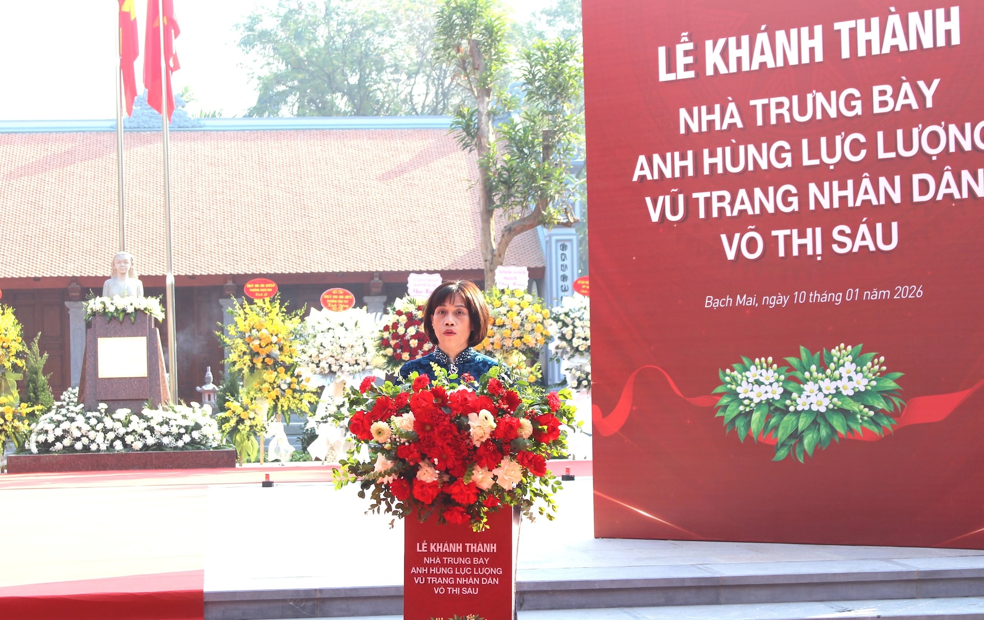 Khánh thành Nhà trưng bày Anh hùng lực lượng vũ trang nhân dân Võ Thị Sáu- Ảnh 1.