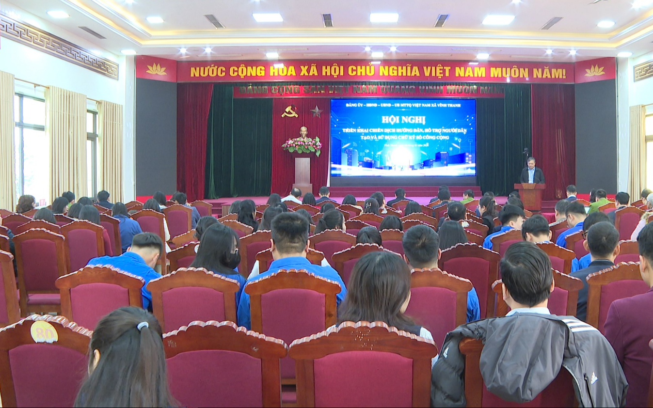 Xã Vĩnh Thanh đưa chữ ký số vào đời sống, người dân hưởng lợi trực tiếp từ chuyển đổi số