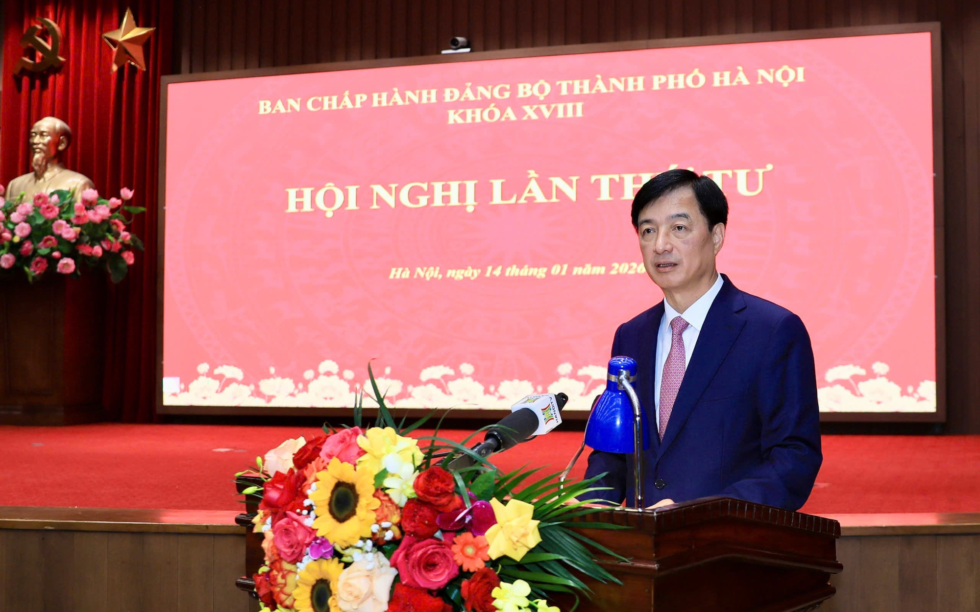 Bí thư Thành ủy Nguyễn Duy Ngọc phát biểu kết luận Hội nghị