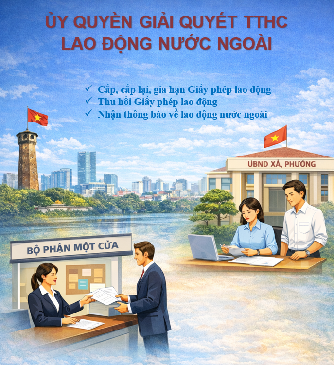 Hà Nội đẩy mạnh cải cách hành chính thông qua phân cấp, ủy quyền giải quyết TTHC và nhiệm vụ quản lý nhà nước trong lĩnh vực lao động nước ngoài- Ảnh 1.