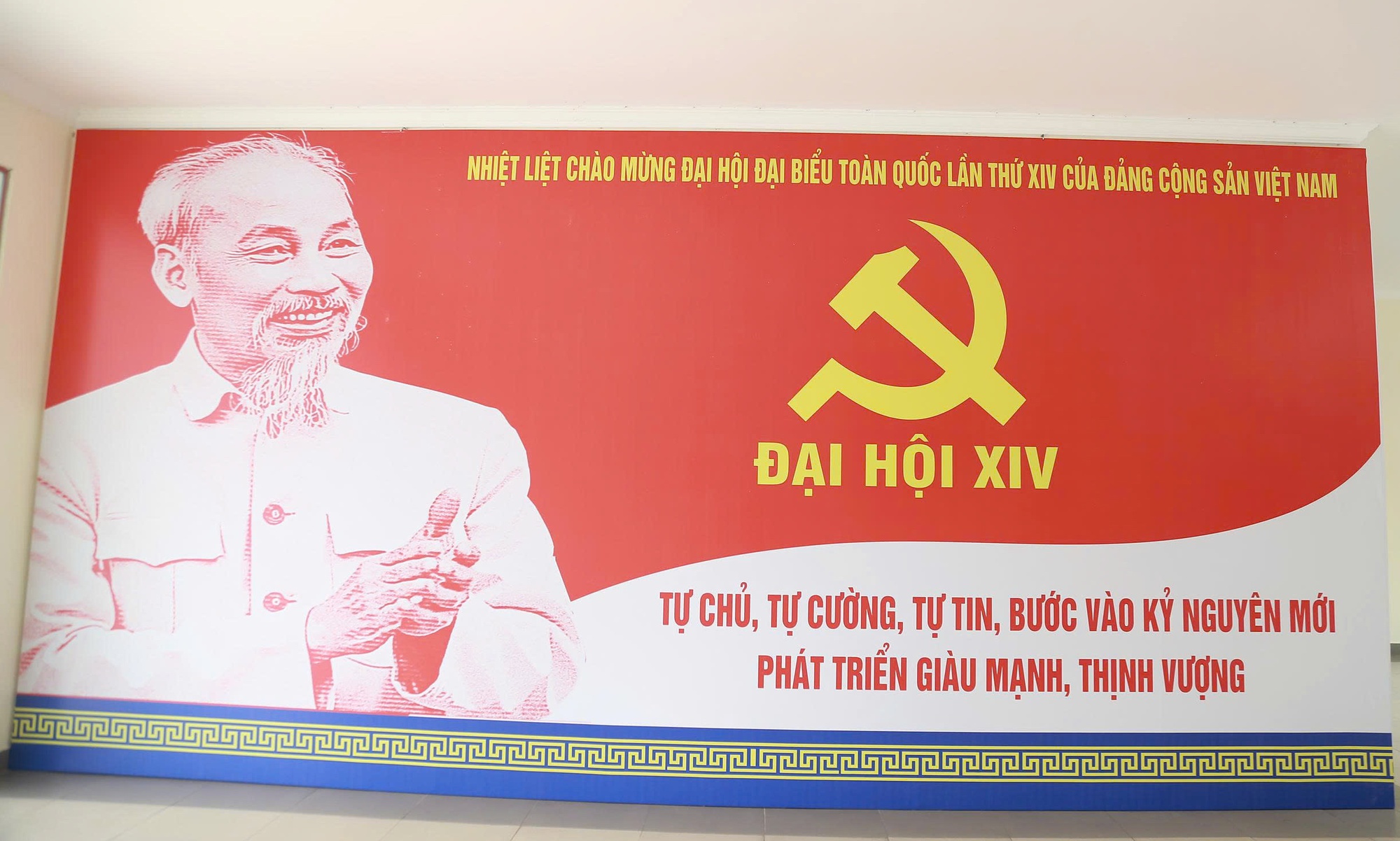 Rực rỡ cờ hoa chào mừng Đại hội Đảng toàn quốc lần thứ XIV- Ảnh 11.