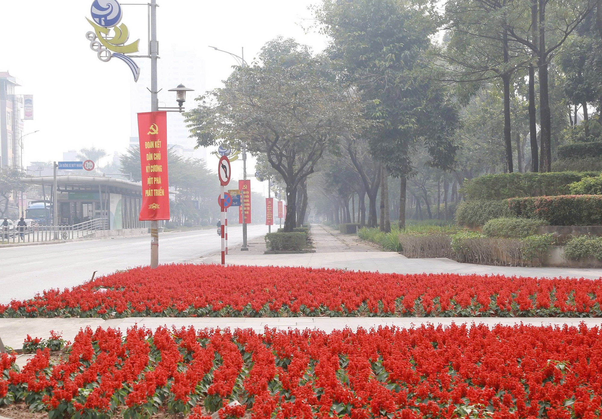 Rực rỡ cờ hoa chào mừng Đại hội Đảng toàn quốc lần thứ XIV- Ảnh 13.