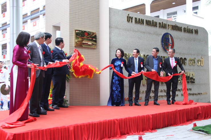 Giang Vo ward inaugurates school project celebrating 14th National Party Congress milestone- Ảnh 1.