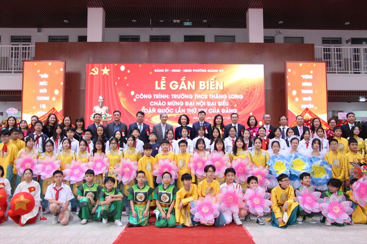 Giang Vo ward inaugurates school project celebrating 14th National Party Congress milestone- Ảnh 3.