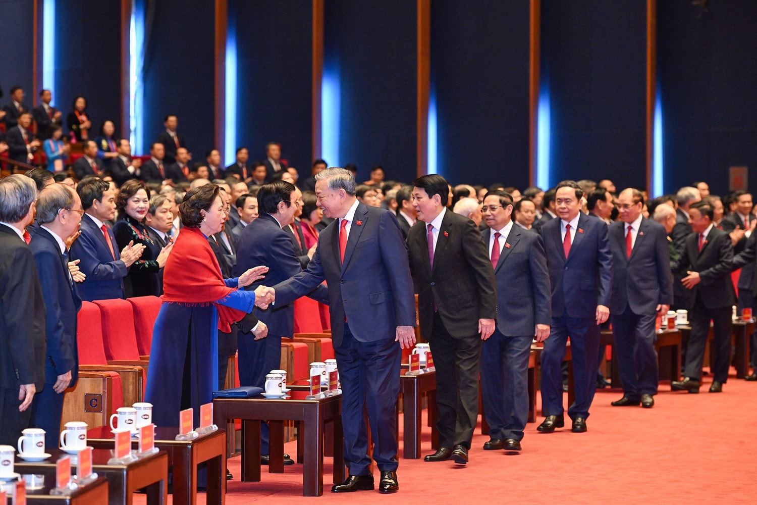 Toàn cảnh phiên khai mạc trọng thể Đại hội XIV của Đảng- Ảnh 1.