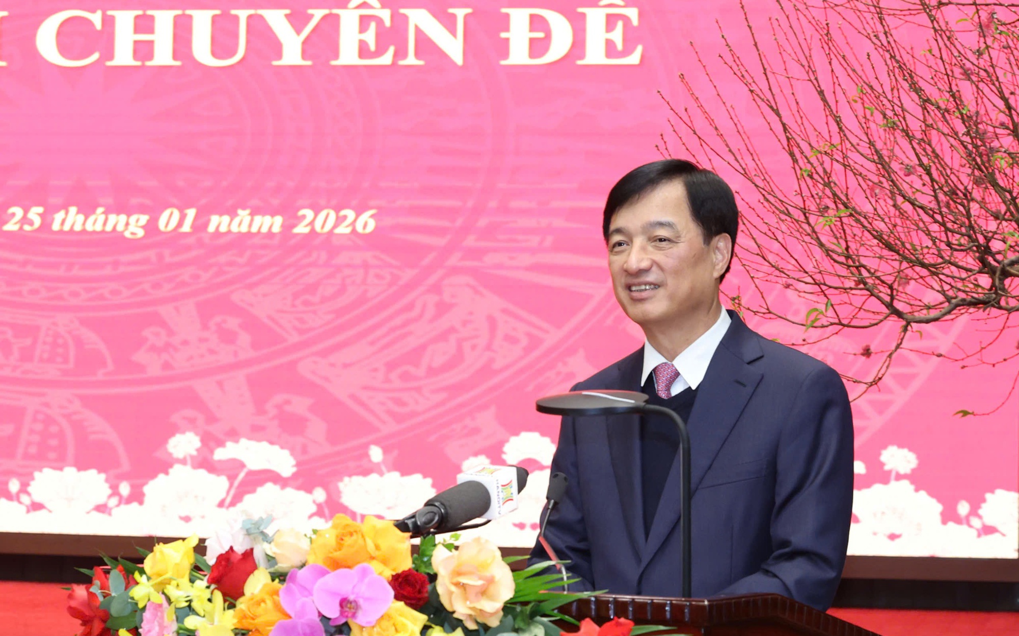 Bí thư Thành ủy Hà Nội Nguyễn Duy Ngọc phát biểu kết luận Hội nghị chuyên đề