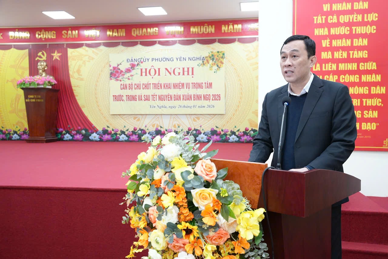 Phường Yên Nghĩa triển khai nhiệm vụ trọng tâm dịp Tết Bính Ngọ 2026- Ảnh 1.
