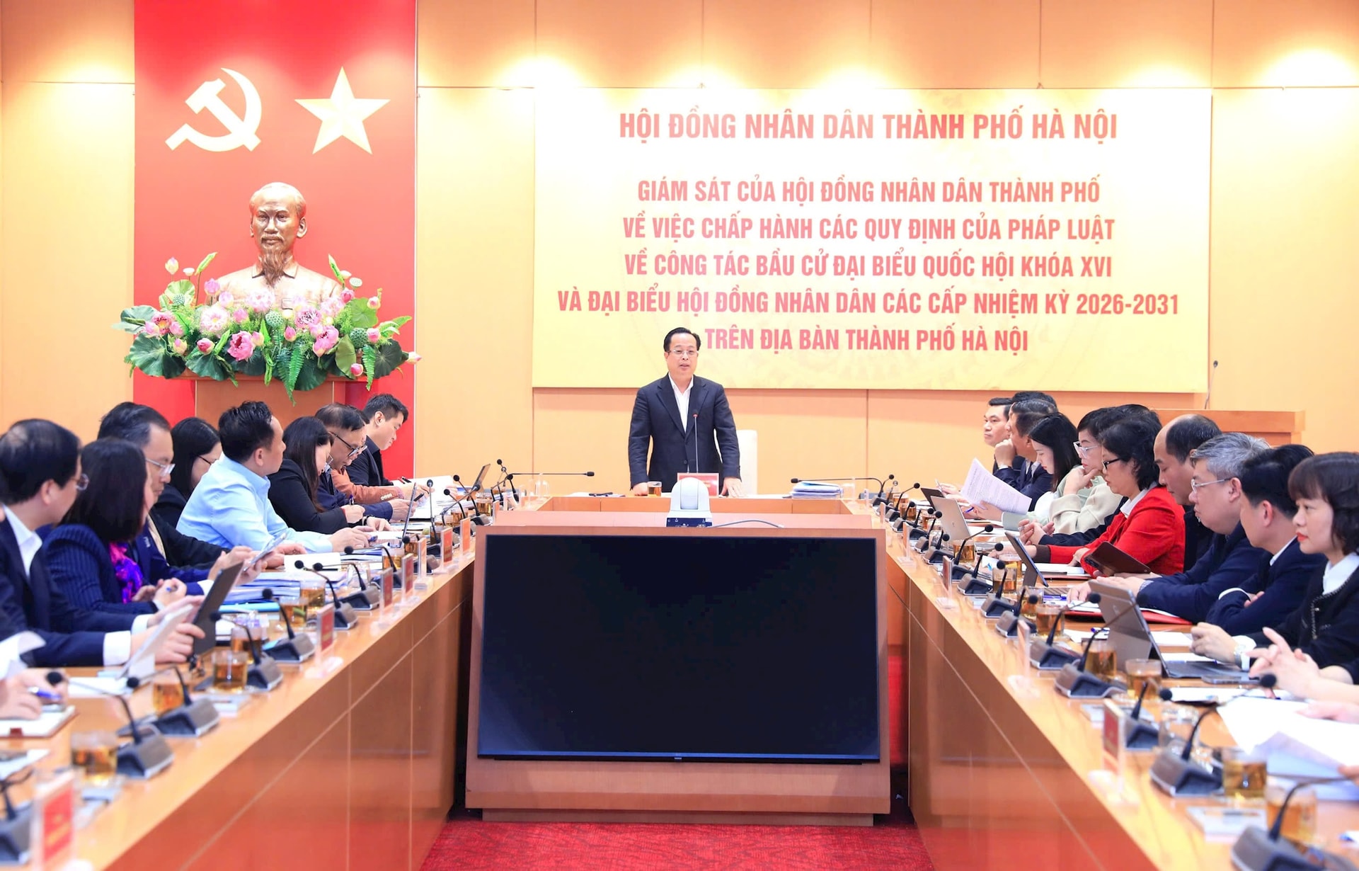 Bảo đảm tiến độ các mốc công việc phục vụ công tác bầu cử trên địa bàn Thành phố- Ảnh 5.