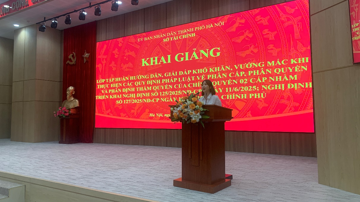 Sở Tài chính tổ chức tập huấn hướng dẫn, triển khai Nghị định số 125/2025/NĐ-CP và Nghị định số 127/2025/NĐ-CP ngày 11/6/2025 của Chính phủ.- Ảnh 1.