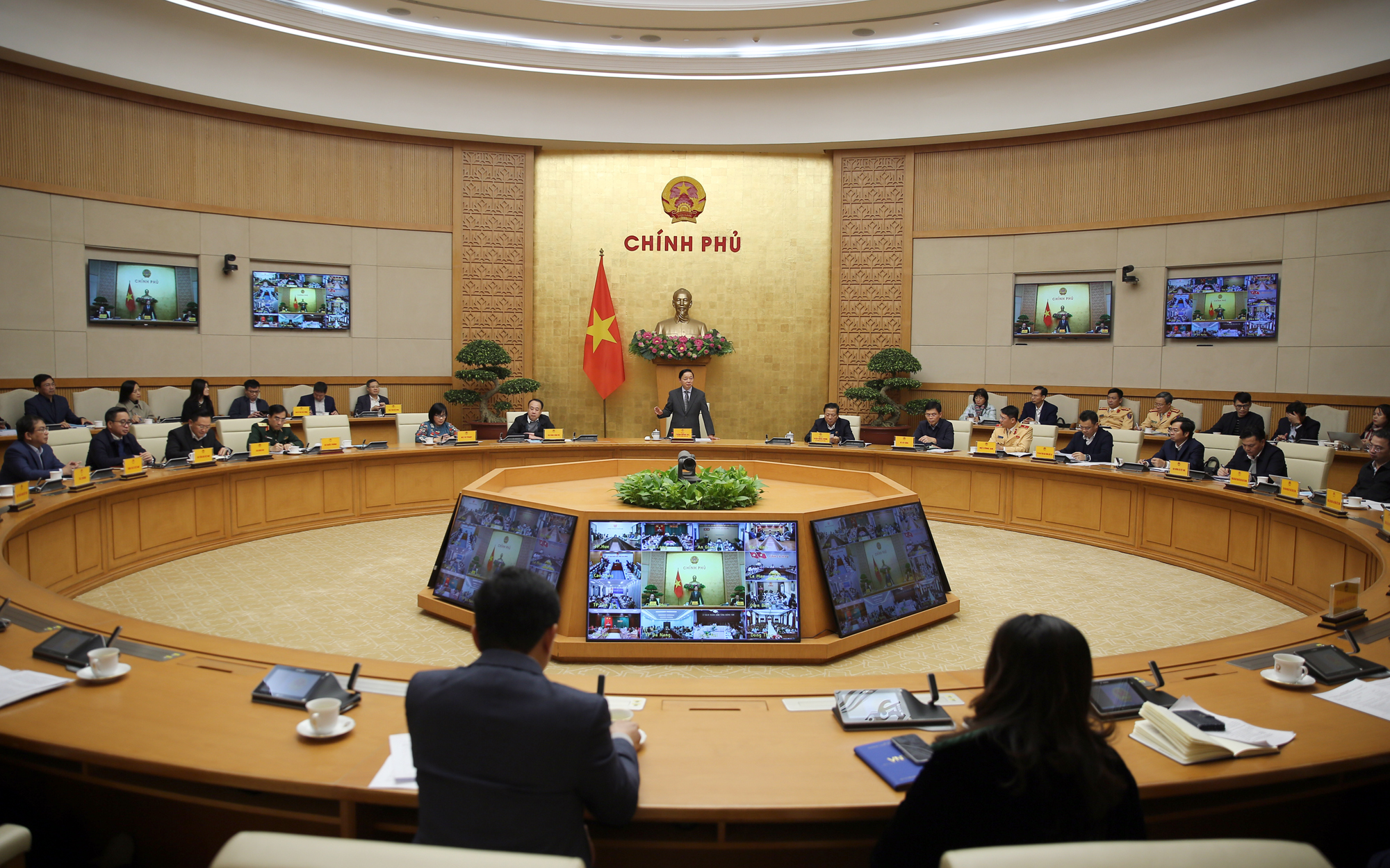 Quang cảnh Hội nghị tại điểm cầu Trung ương