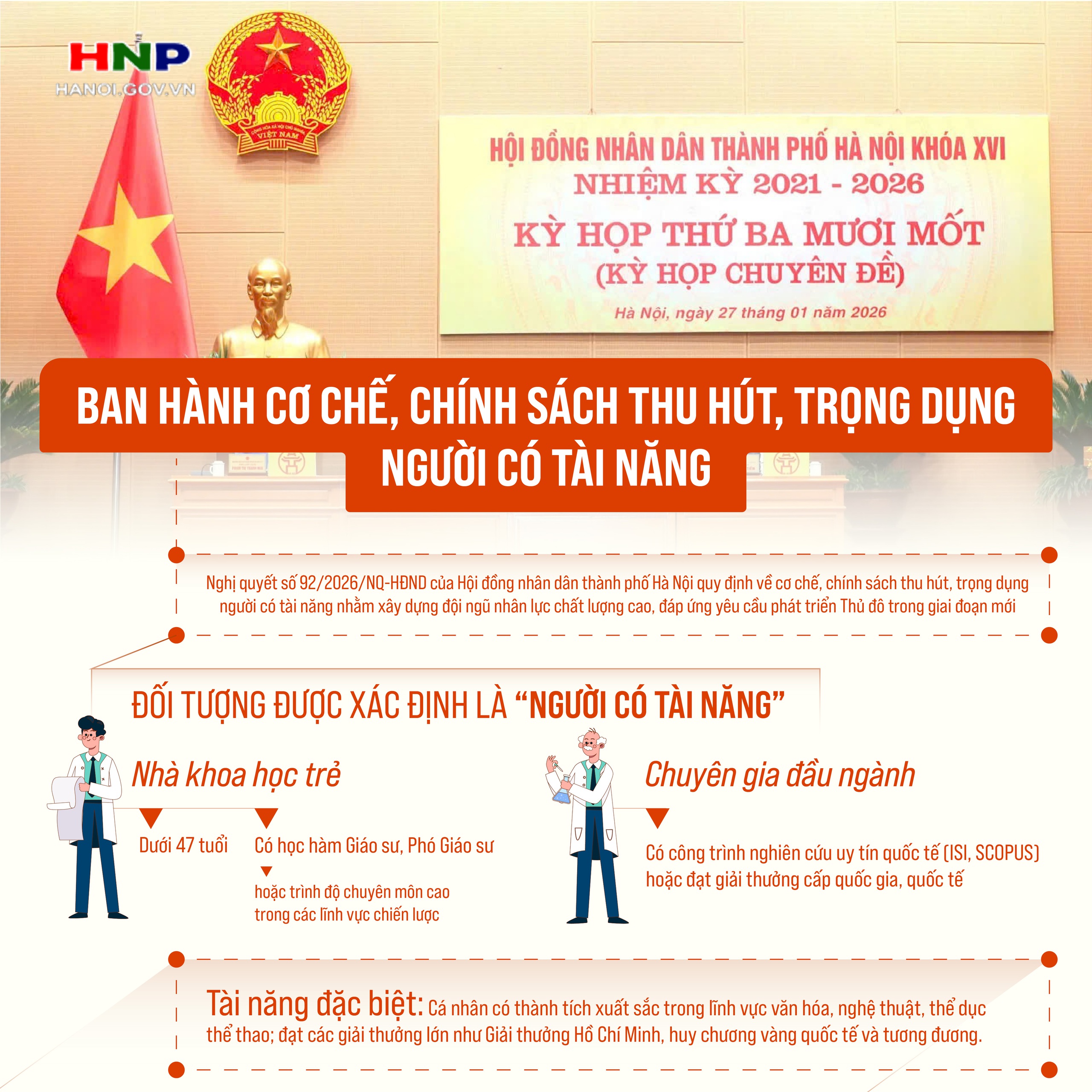 Hà Nội ban hành cơ chế, chính sách thu hút, trọng dụng người có tài năng- Ảnh 1.