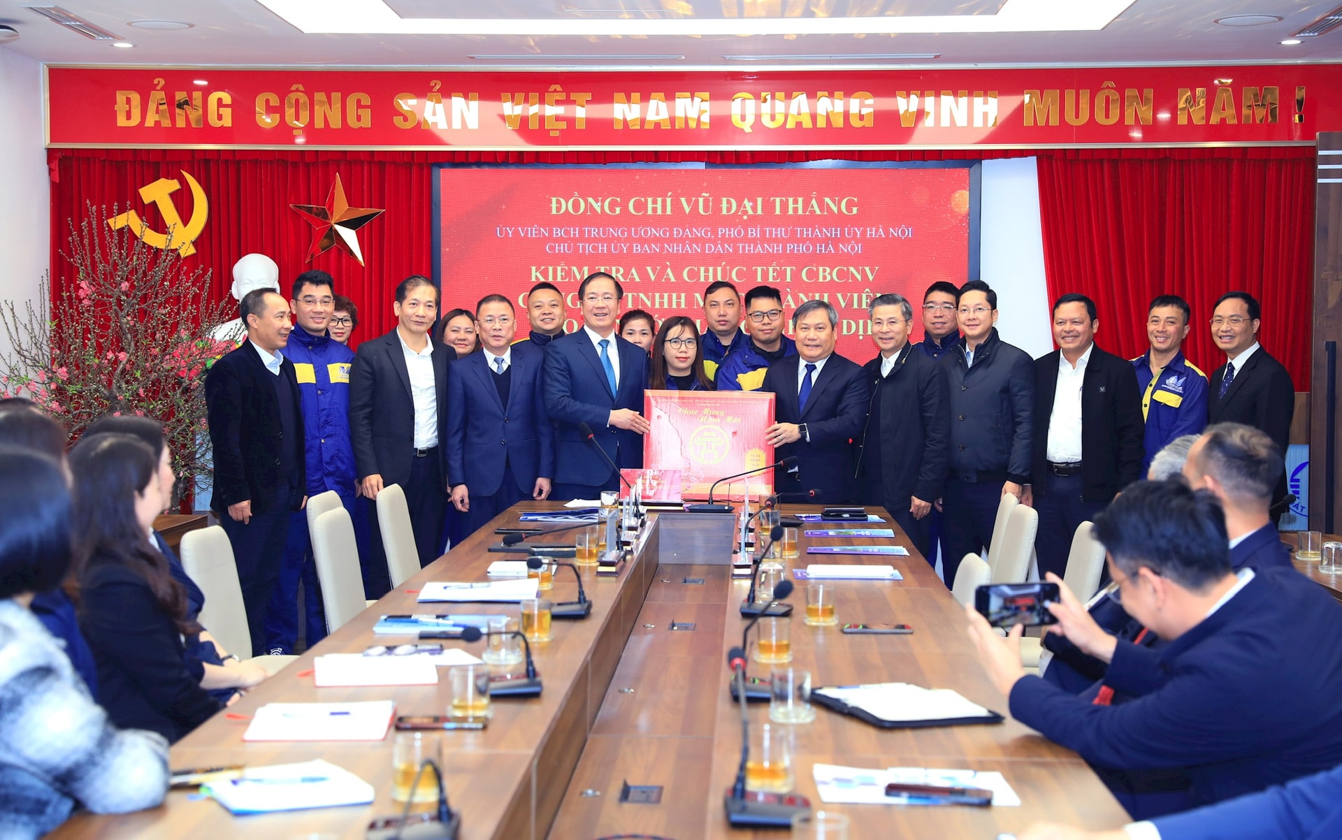 Chủ tịch UBND Thành phố Vũ Đại Thắng thăm, chúc Tết các đơn vị làm nhiệm vụ trọng yếu- Ảnh 4.